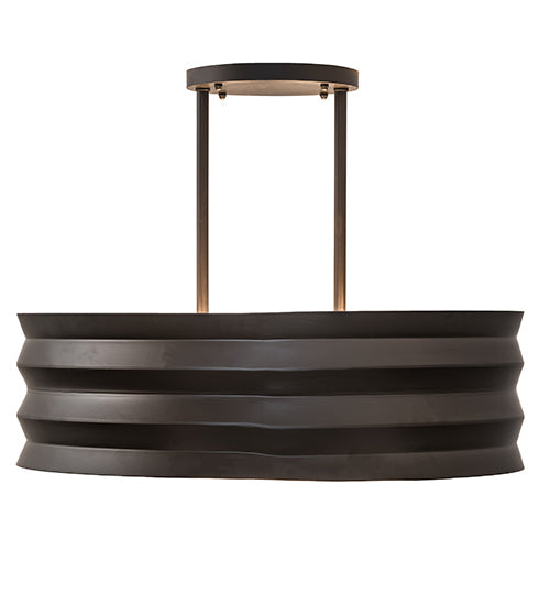 Meyda Lighting Concertina 30" 6-Light Oil Rubbed Bronze Pendant Light