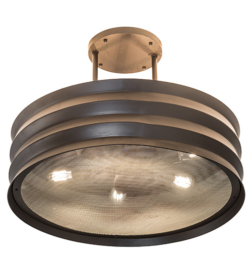 Meyda Lighting Concertina 30" 6-Light Oil Rubbed Bronze Pendant Light