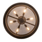 Meyda Lighting Concertina 30" 6-Light Oil Rubbed Bronze Pendant Light
