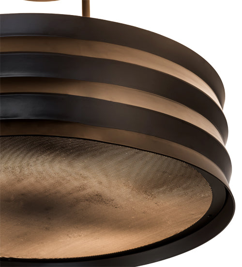 Meyda Lighting Concertina 30" 6-Light Oil Rubbed Bronze Pendant Light