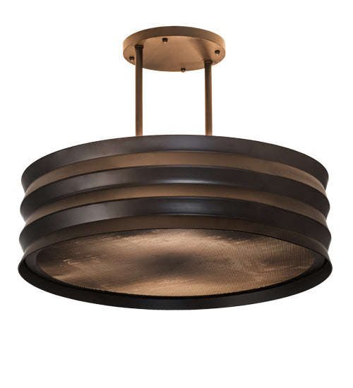 Meyda Lighting Concertina 30" 6-Light Oil Rubbed Bronze Pendant Light