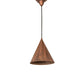 Meyda Lighting Cone 10" Vintage Copper Rivet Pendant Light