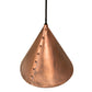 Meyda Lighting Cone 10" Vintage Copper Rivet Pendant Light
