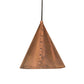 Meyda Lighting Cone 10" Vintage Copper Rivet Pendant Light