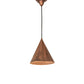 Meyda Lighting Cone 10" Vintage Copper Rivet Pendant Light