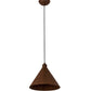 Meyda Lighting Cone 12" Hand Painted Rust Constellation Pendant Light