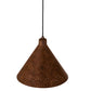 Meyda Lighting Cone 12" Hand Painted Rust Constellation Pendant Light