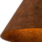 Meyda Lighting Cone 12" Hand Painted Rust Constellation Pendant Light