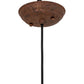 Meyda Lighting Cone 12" Hand Painted Rust Constellation Pendant Light