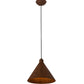 Meyda Lighting Cone 12" Hand Painted Rust Constellation Pendant Light