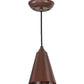Meyda Lighting Cone 5" Rust Mini Pendant Light