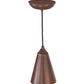 Meyda Lighting Cone 5" Rust Mini Pendant Light