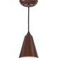 Meyda Lighting Cone 5" Rust Mini Pendant Light