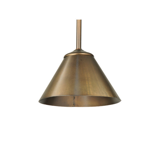 Meyda Lighting Cone 8" Antique Copper Mini Pendant Light