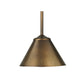 Meyda Lighting Cone 8" Antique Copper Mini Pendant Light