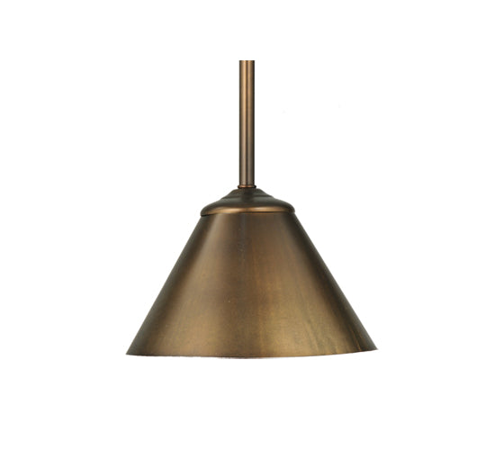 Meyda Lighting Cone 8" Antique Copper Mini Pendant Light