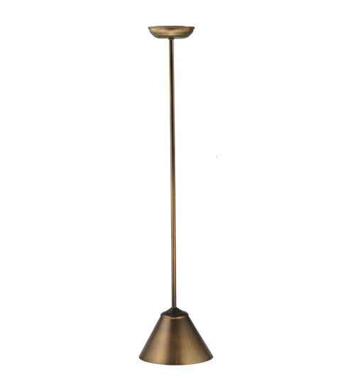 Meyda Lighting Cone 8" Antique Copper Mini Pendant Light