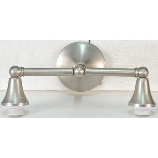 Meyda Lighting Cone Cap 14" 2-Light Brushed Nickel Wall Sconce