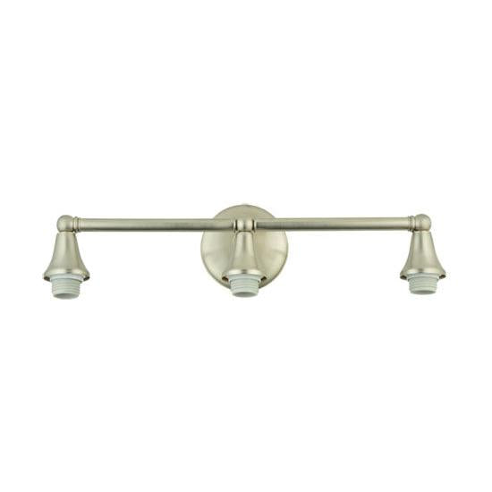 Meyda Lighting Cone Cap 23" 3-Light Brushed Nickel Wall Sconce