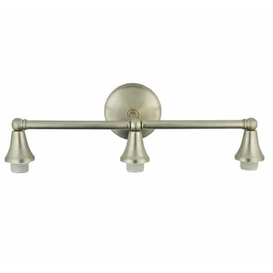 Meyda Lighting Cone Cap 23" 3-Light Brushed Nickel Wall Sconce