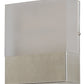 Meyda Lighting Cone'n Cube 5" Brushed Stainless Wall Sconce With Clear Contrail Mist Idalight Shade