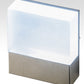 Meyda Lighting Cone'n Cube 5" Brushed Stainless Wall Sconce With Clear Contrail Mist Idalight Shade