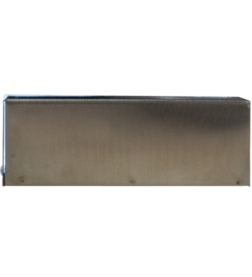 Meyda Lighting Cone'n Cube 5" Brushed Stainless Wall Sconce With Clear Contrail Mist Idalight Shade