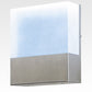 Meyda Lighting Cone'n Cube 5" Brushed Stainless Wall Sconce With Clear Contrail Mist Idalight Shade