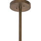 Meyda Lighting Conglomerate 80" 24-Light LED Antique Copper Chandelier With Smoke Ombre Shade Glass