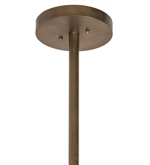 Meyda Lighting Conglomerate 80" 24-Light LED Antique Copper Chandelier With Smoke Ombre Shade Glass