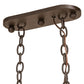 Meyda Lighting Conques 50" 12-Light Oil Rubbed Bronze Chandelier With Ivory Faux Candlelight