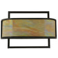 Meyda Lighting Contempo 24" 3-Light Craftsman Brown Wall Sconce With Beige Iridescent Shade Glass