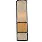 Meyda Lighting Contempo 7" 2-Light Mahogany Bronze Wall Sconce With Beige Shade