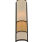 Meyda Lighting Contempo 7" 2-Light Mahogany Bronze Wall Sconce With Beige Shade