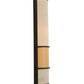 Meyda Lighting Contempo 7" 2-Light Mahogany Bronze Wall Sconce With Beige Shade
