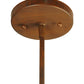 Meyda Lighting Cooper 7" Rustic Iron Mini Pendant Light With Ambra Siena Idalight Shade