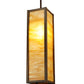 Meyda Lighting Cooper 7" Rustic Iron Mini Pendant Light With Ambra Siena Idalight Shade