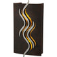 Meyda Lighting Copperwynd 12" 2-Light Cajun Spice Wall Sconce With Tawnyrock Idalight Shade Glass