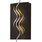 Meyda Lighting Copperwynd 12" 2-Light Cajun Spice Wall Sconce With Tawnyrock Idalight Shade Glass