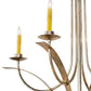Meyda Lighting Corfe 74" 20-Light Champagne Toast Chandelier With Amber Faux Candlelight