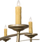 Meyda Lighting Corfe 86" 20-Light Champagne Toast Chandelier With Amber Faux Candlelight