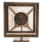 Meyda Lighting Corinna 11" 3-Light Antique Rust Wall Sconce With Clear Seeded Shade Glass