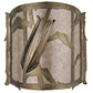 Meyda Lighting Corn 17" LED Antique Copper Wall Sconce With Silver Mica Shade Glass