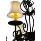 Meyda Lighting Corrina 36" 8-Light Blackwash Chandelier With Cream Textrene Shade