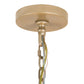 Meyda Lighting Corsica 35" 4-Light Champagne Metallic Chandelier With Clear Crystal Shade Glass