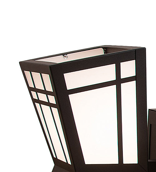 Meyda Lighting Cortland 96" 12-Light Textured Black Chandelier With Statuario Idalight Shade Glass