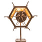 Meyda Lighting Cosette 12" 3-Light Mahogany Bronze Wall Sconce With Honey Art Shade Glass