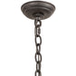 Meyda Lighting Costello 12" Wrought Iron Pendant Light With Ivory Faux Candlelight
