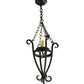 Meyda Lighting Costello 13" Wrought Iron Pendant Light