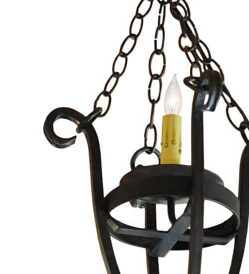 Meyda Lighting Costello 13" Wrought Iron Pendant Light